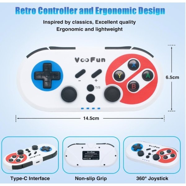 Mando inalámbrico retro para Switch y más - Imagen 3