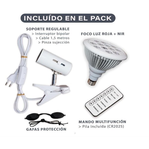 Lámpara luz roja e infrarroja para descanso y bienestar - Imagen 4