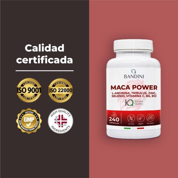 Maca Power 240 cápsulas - Energía y Vitalidad - Imagen 3