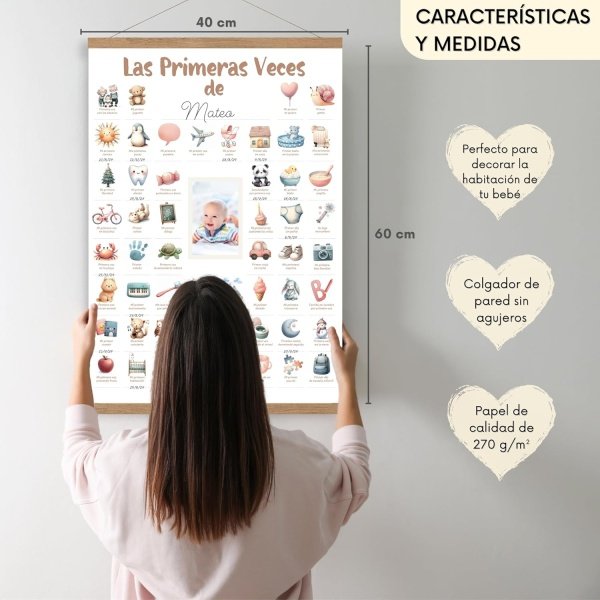 Póster Primer Año Bebé – Recuerdos Inolvidables - Imagen 3