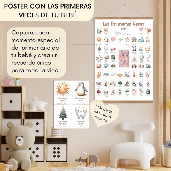 Póster Primer Año Bebé – Recuerdos Inolvidables - Imagen 4