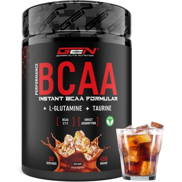 BCAA Aminoácidos Veganos - Sabor Cola - Ratio 2:1:1