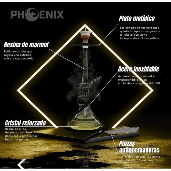 Shisha Premium 50cm – Diseño Elegante y Portátil - Imagen 2