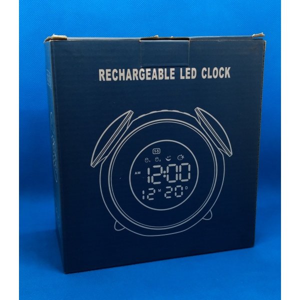 Despertador LED con Luz Ambiental y Doble Alarma - Imagen 2
