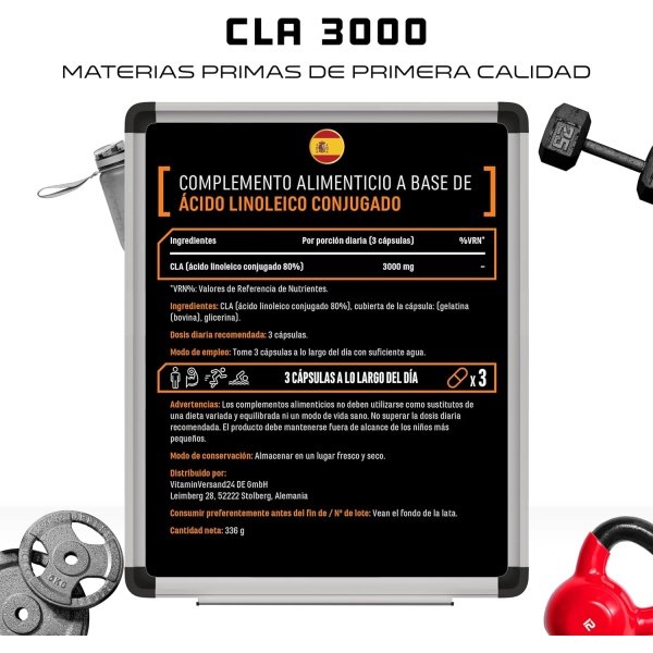 Cápsulas de CLA 240 Cápsulas 1000 mg - Imagen 2