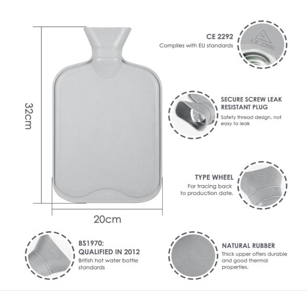 Bolsa de agua caliente con bolsillo - Imagen 2