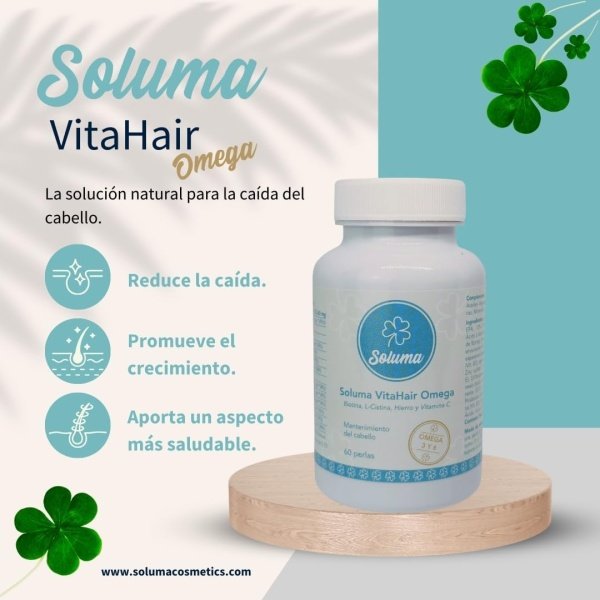 Soluma VitaHair Omega - Vitaminas Para El Pelo - Imagen 2