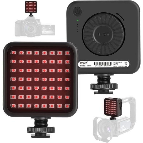 Luz infrarroja ORDRO LN-5 para visión nocturna