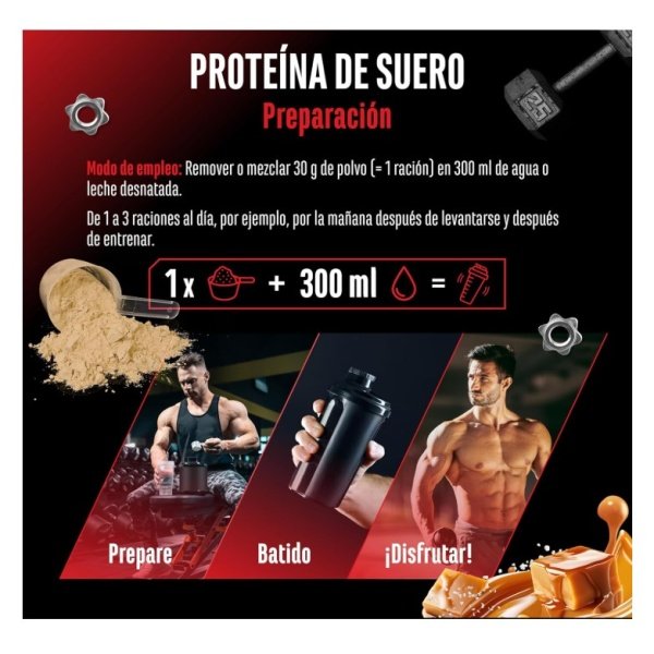 Whey Protein Complex Chocolate caramelo – 1 kg - Imagen 2