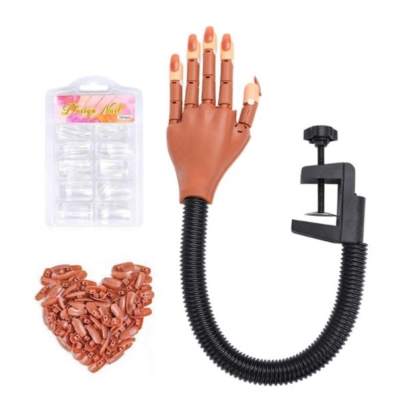 Mano Práctica para Uñas + 200 Tips – Kit Completo
