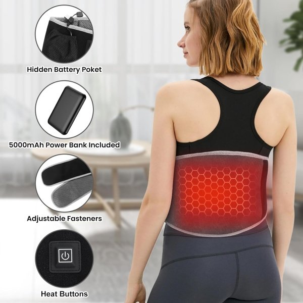 Manta térmica lumbar - Inalámbrica con batería - Imagen 3