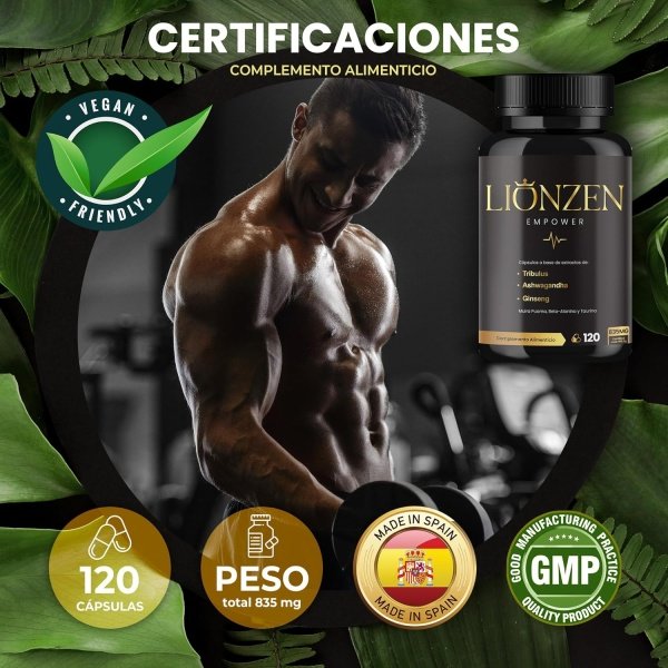 Lionzen Empower - Potenciador masculino con 19 ingredientes - Imagen 3