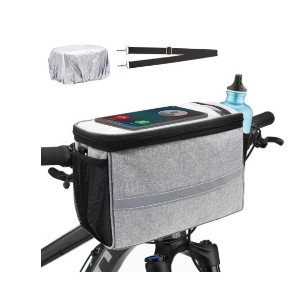 Bolsa Manillar 5L 3 en 1: Soporte Móvil + Nevera + Bandolera