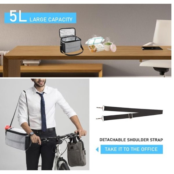 Bolsa Manillar 5L 3 en 1: Soporte Móvil + Nevera + Bandolera - Imagen 2