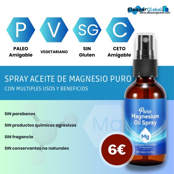 Spray de Aceite de Magnesio 100% Natural - Imagen 2