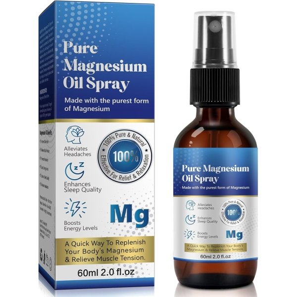 Spray de Aceite de Magnesio 100% Natural
