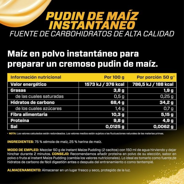 Pudin Energético de Maíz 3 kg – German Elite Nutrition - Imagen 3