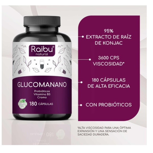 glucomanano 4100 mg plus – fibra saciante avanzada - Imagen 2