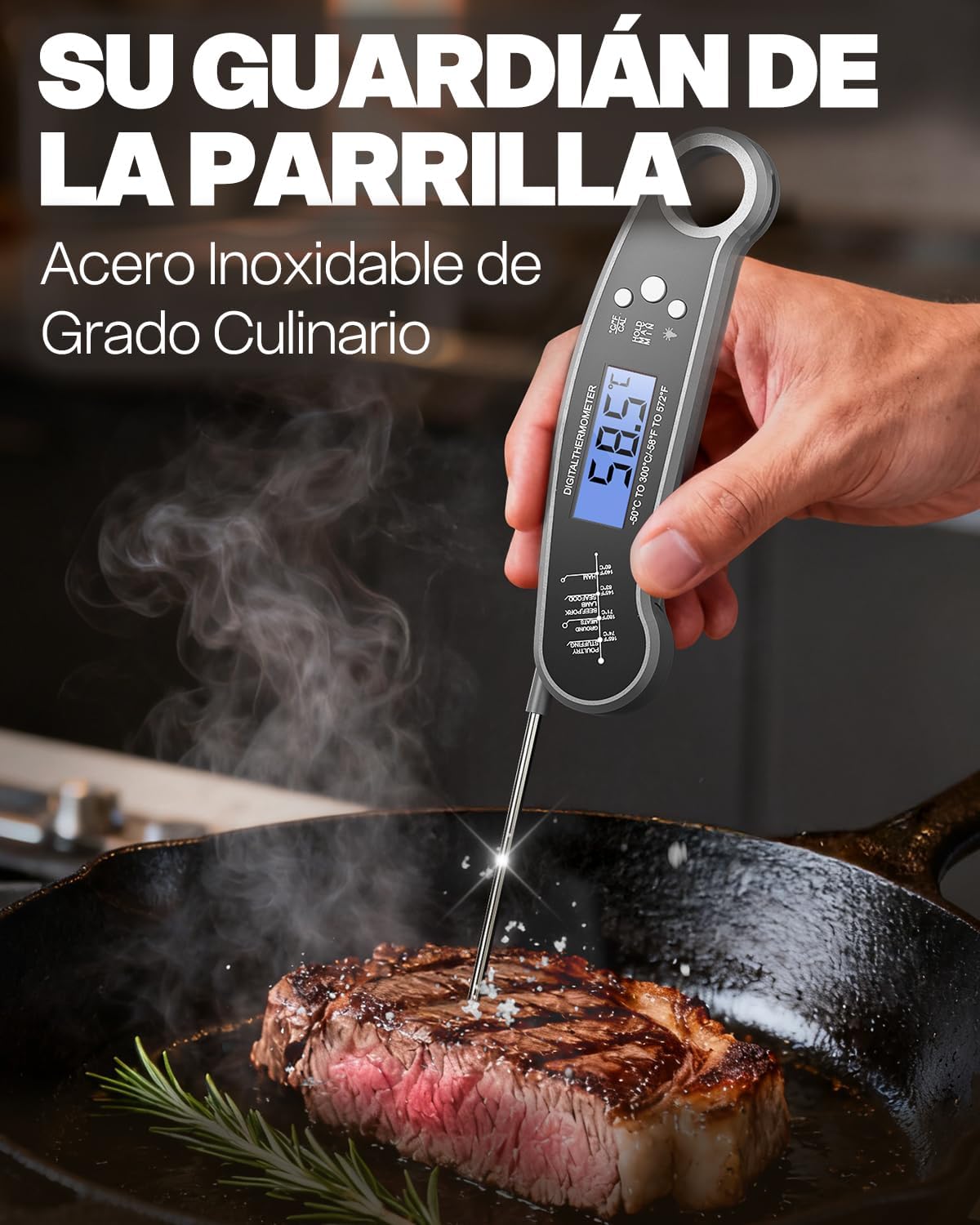 Termómetro Digital de Cocina Instantáneo BESROY - Imagen 2