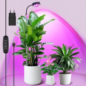 Luz Crecimiento Plantas Interior LED Grow Light Espectro Completo 160cm PPFD